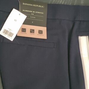 Banana Republic Dark Blue Bi-Stretch Trousers